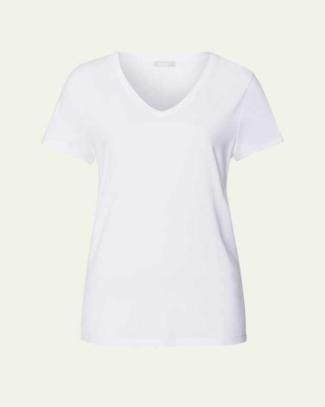 V-Neck Sleep and Lounge Cotton T-Shirt